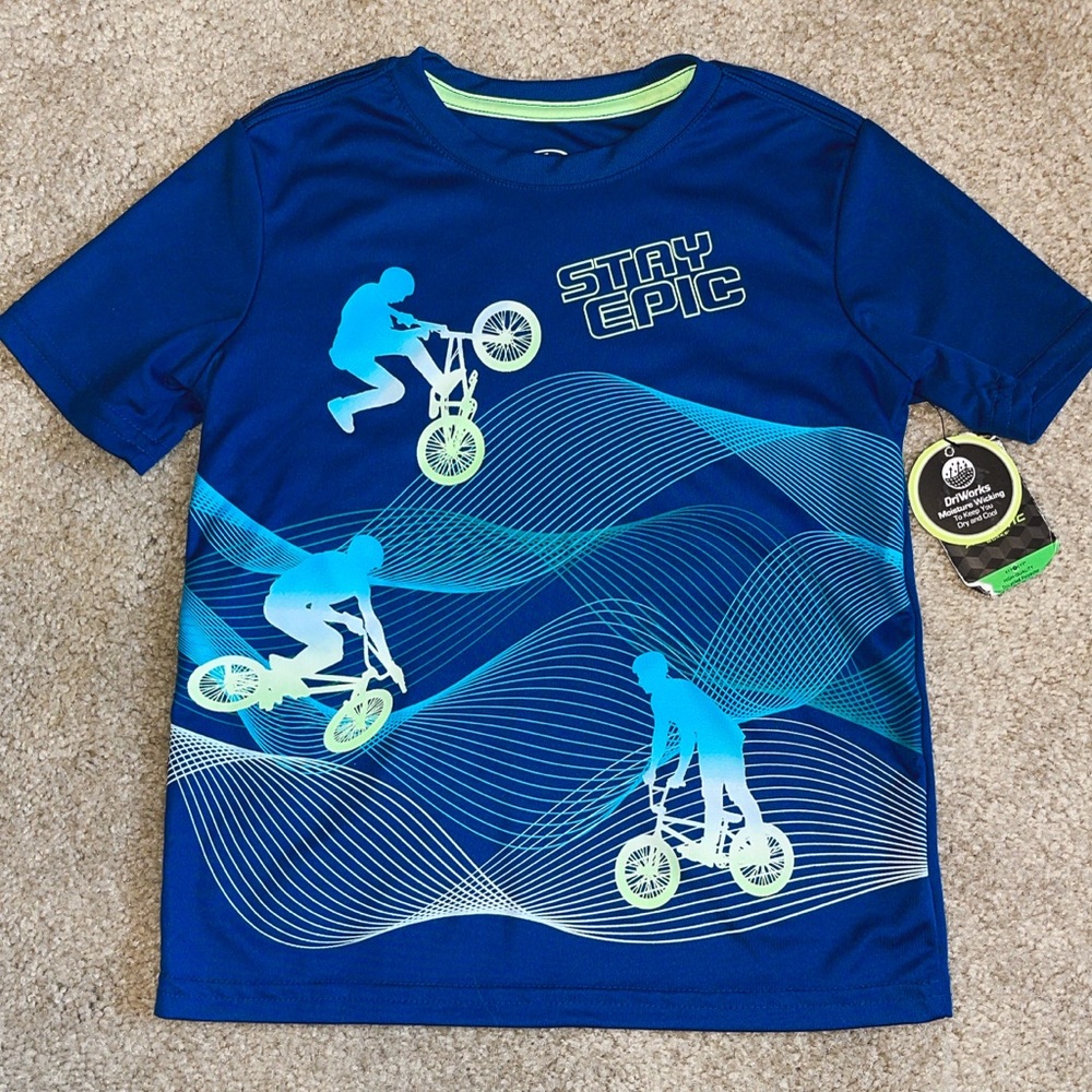 Boys xs(4-5) athletic works athletic driworks tshirt. New with tags.